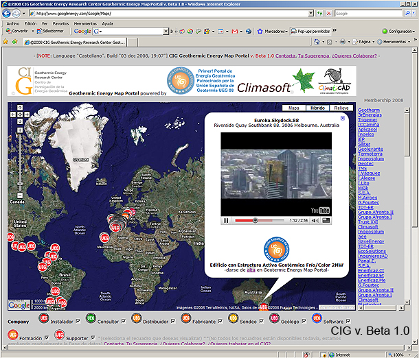 CIG "Geothermic Energy Map Portal"...