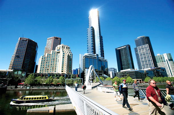 UEG la Torre Eureka en Melbourne, Australia...