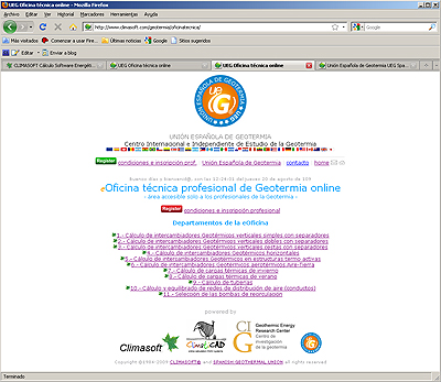 UEG oficina técnica de geotermia online...